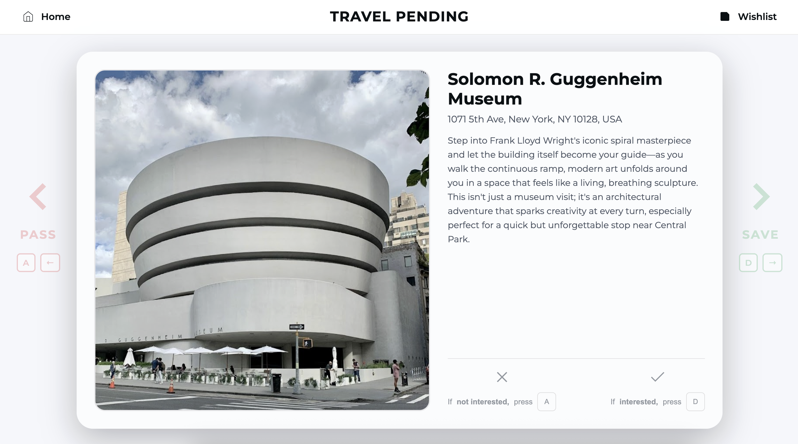 Travel Pending product screenshot